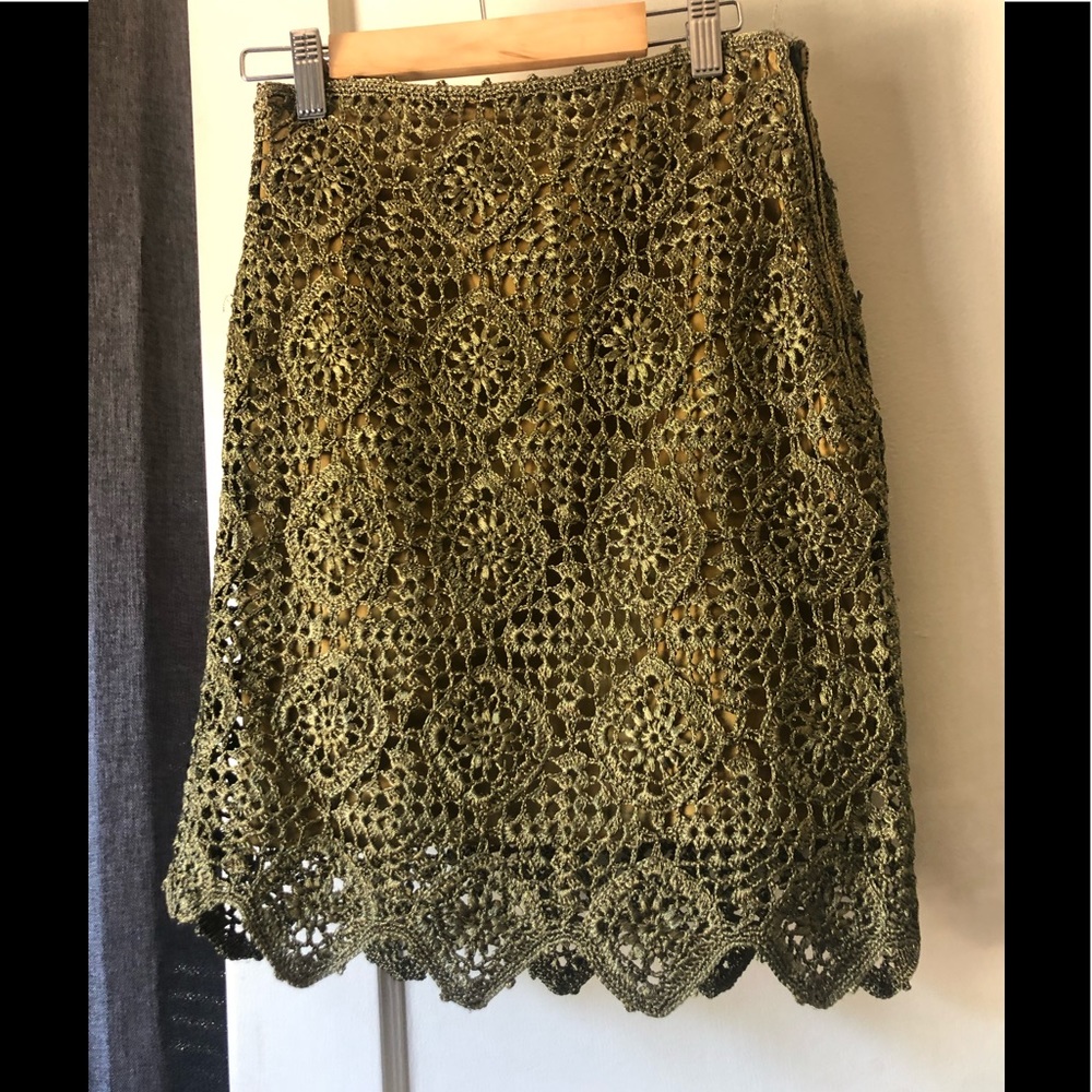 Cynthia Steffe Crocheted skirt